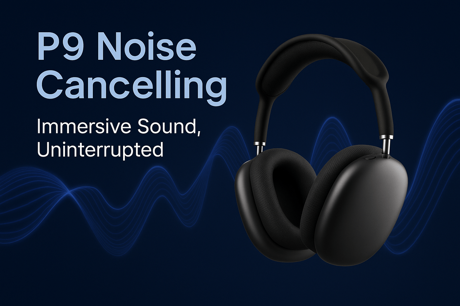P9 Noice Cancelling Modern Lifestyle & Travel Essentials by Dropsity